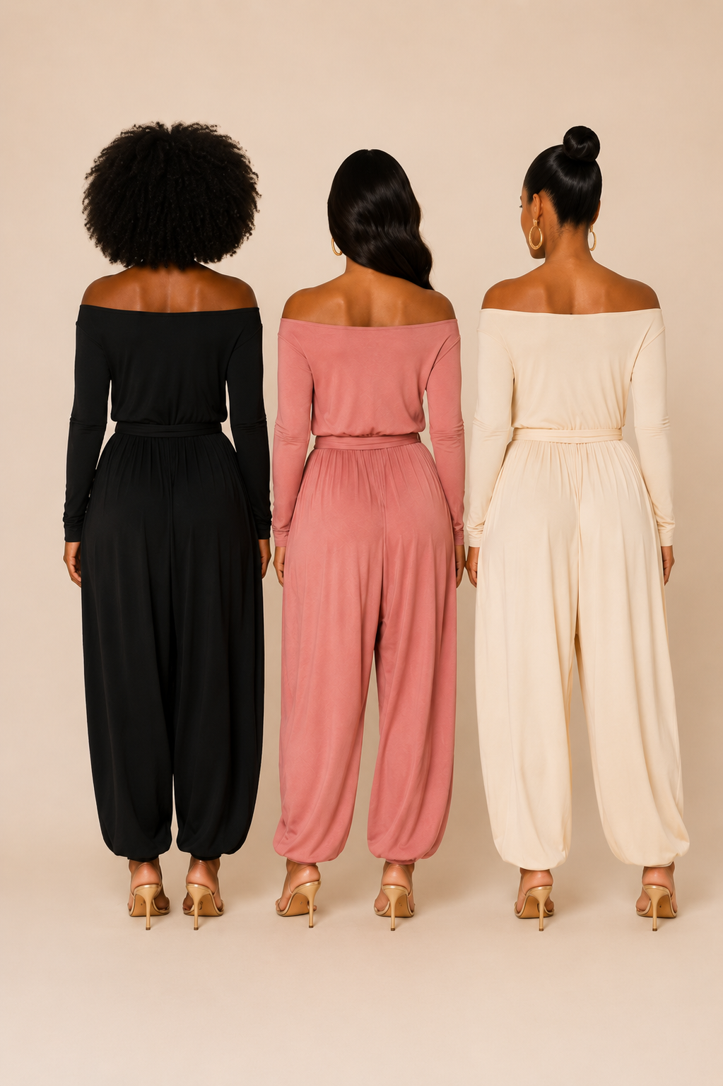 The Essential Luxe Trio Bundle - 3 Bamboo Knit Jersey Jumpsuits