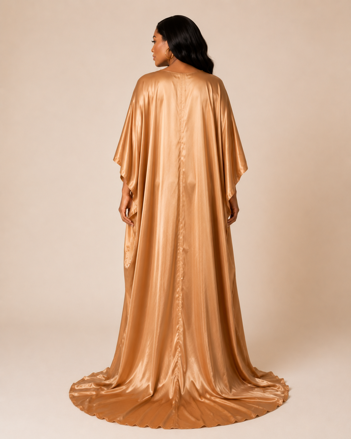 LONDON AURIELLE LUXE SATIN CAFTAN