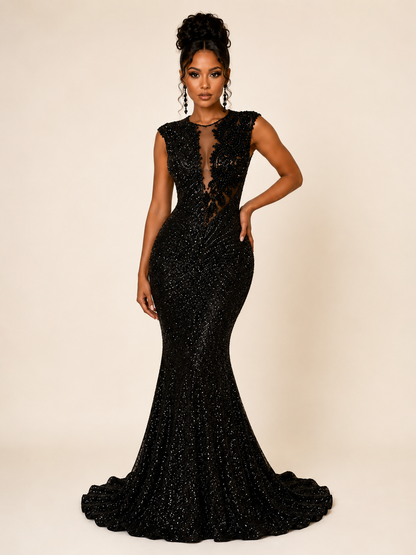 AURIELLA NOIR COUTURE GOWN