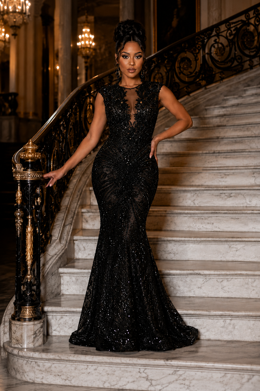 AURIELLA NOIR COUTURE GOWN
