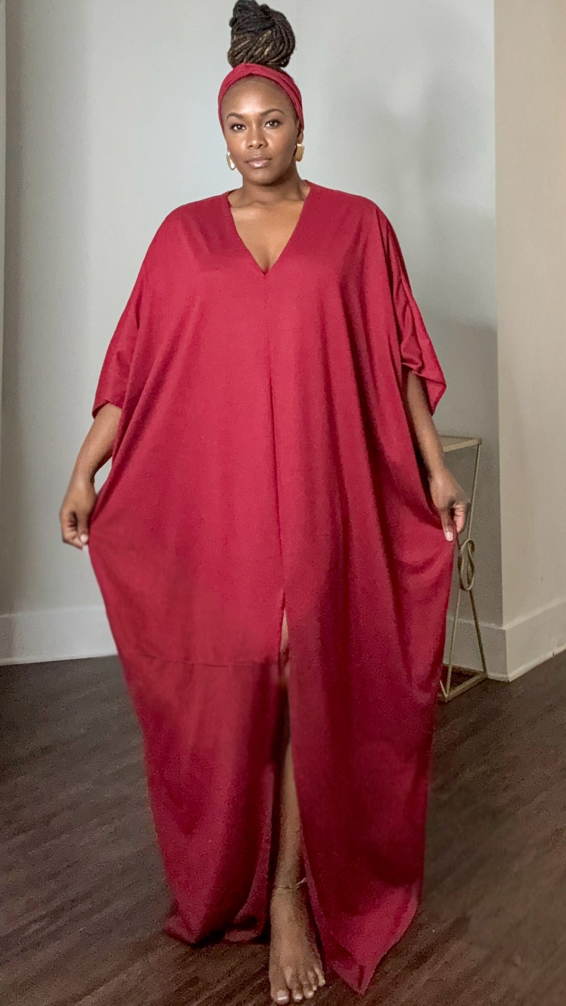 Burgundy Wine MhuMhu Caftan