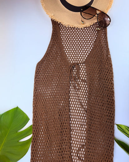 Bronze Knit Cover-Up Set