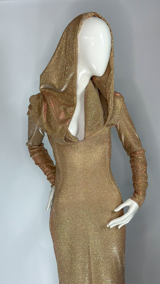 Marsai - Glitter Mermaid Gown with Hoodie