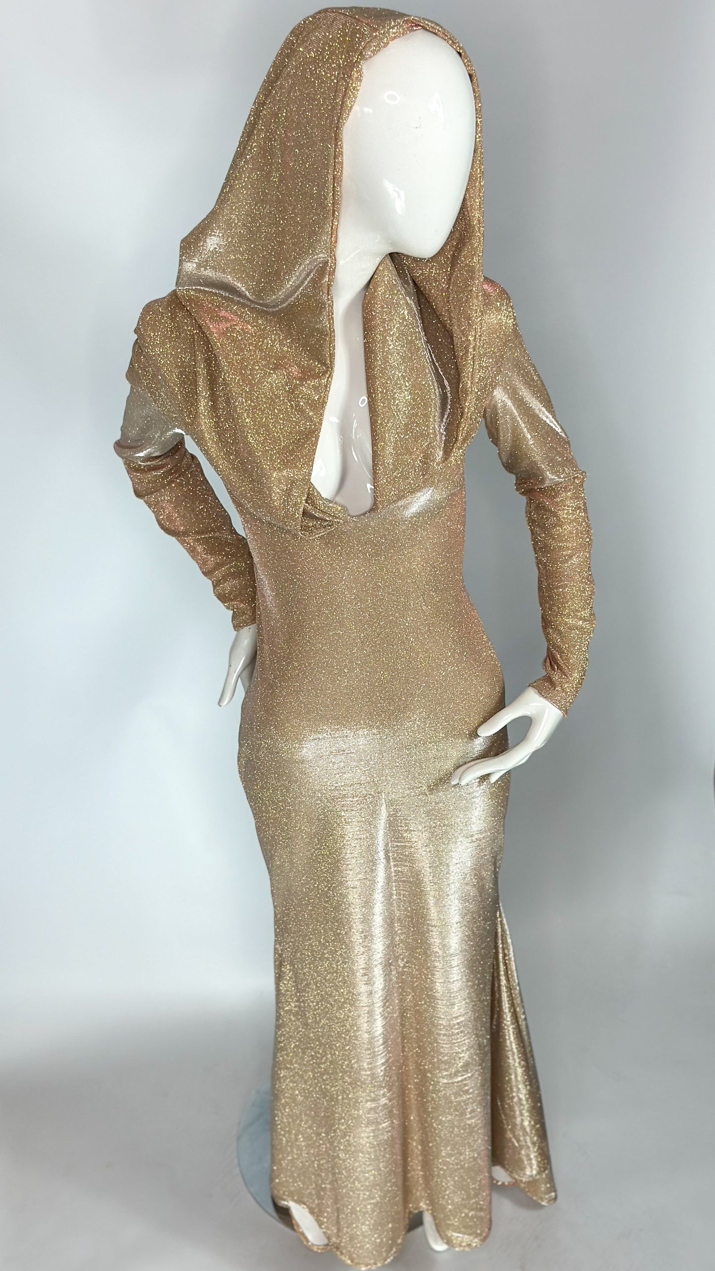 Marsai - Glitter Mermaid Gown with Hoodie